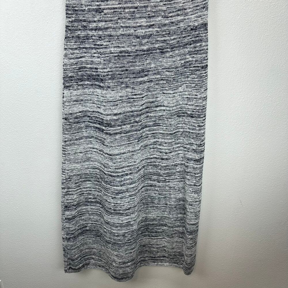 MaxMara Leisure Biglia Marbled Black Gray Blue Knit Sleeveless Midi Dress Large - Picture 6 of 10